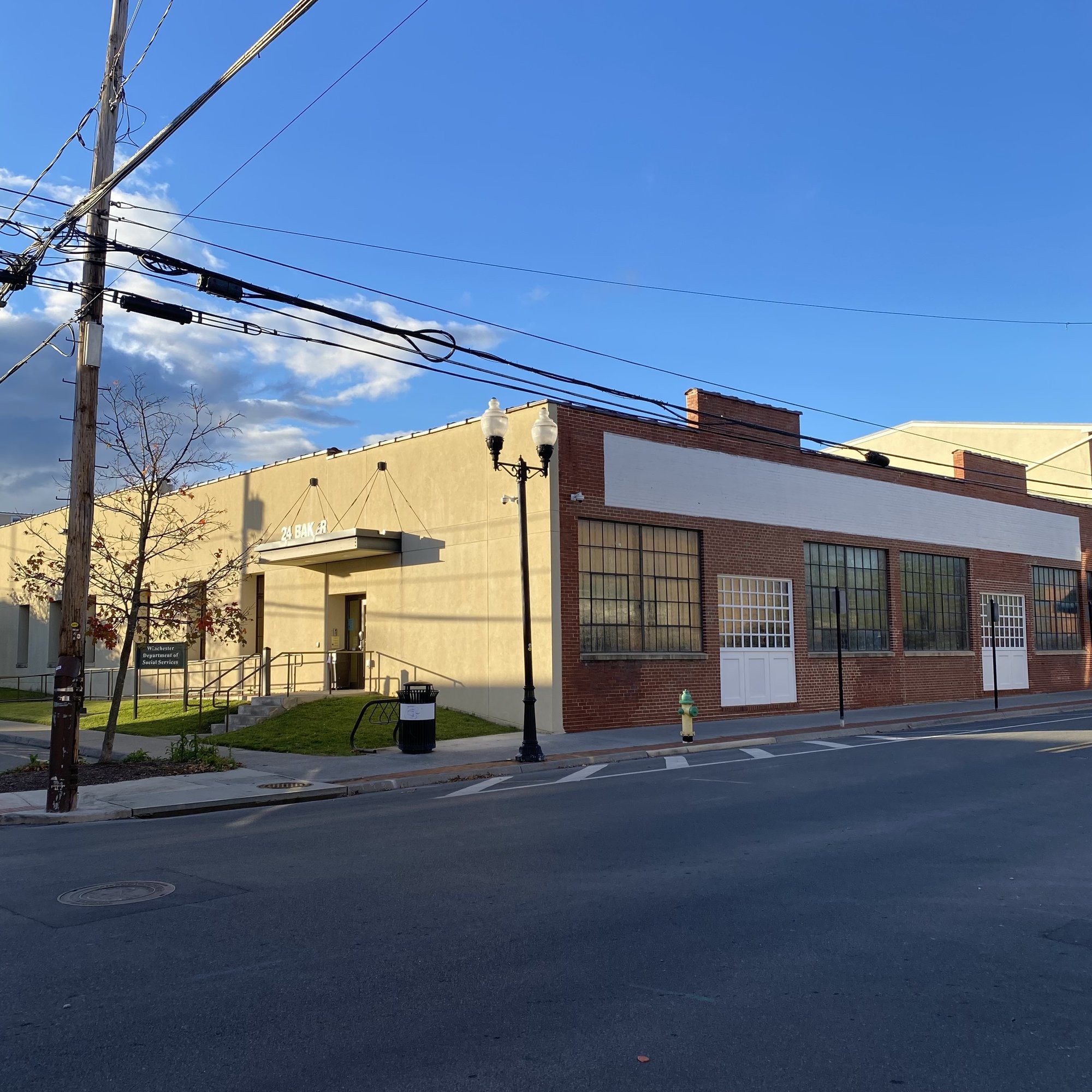 The Snapp Foundry Building from across the street in Winchester, Virginia